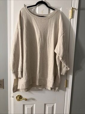 Tunic Length Oatmeal Heather Torrid Sweater